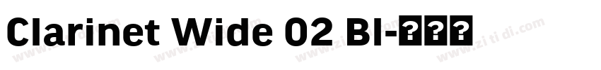 Clarinet Wide 02 Bl字体转换